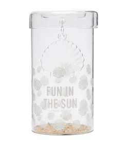 Rivièra Maison Kaarsenhouder Glas, Hervulbaar Schelp - Fun In The Sun - Transparant