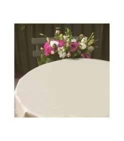 Fleur De Soleil Gewoon Zand Rond Of Ovaal Gecoat Tafelkleed