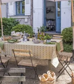 Alexandre Turpault Tribu - Vlekwerend Tafellaken In Katoen Satijn Met Print -Meubilair Geschäft bef754611c1347498ee08840b457e000