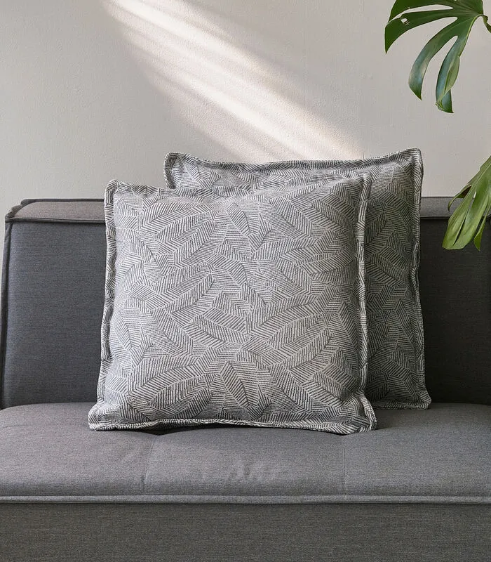 Rivièra Maison Bellagio Outdoor Box Cushion 50x50 Set Of 2,chanvre Botanique,ridge 4 Rivièra Maison Bellagio Outdoor Box Cushion 50x50 Set Of 2,chanvre Botanique,ridge - Image 2