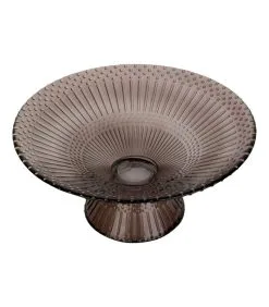 PRESENT TIME Schaal Prance - Large - Glas Chocolade Bruin - Ø34,5x16cm -Meubilair Geschäft c1f5a4a0bb1f4a2ca79214e8d54e0b32