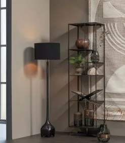 WOOOD Exclusive Exclusive Jiske Boekenkast - Metaal - Zwart - 184x50x35 -Meubilair Geschäft c2093e1e8e6c4c7eaee9894157399132