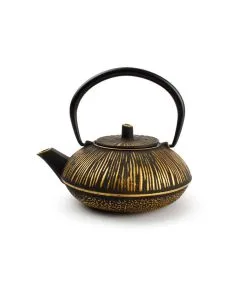 Salt & Pepper Theepot 50cl Strepen Goud/Zwart My Tea