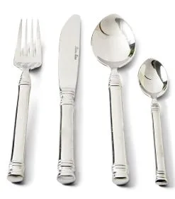 Rivièra Maison Bestekset Zilver - Bon Appétit Cutlery - Set Van 4 Stuks