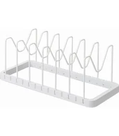 Yamazaki Extendable Pot Lid & Pan Holder - Tower - White