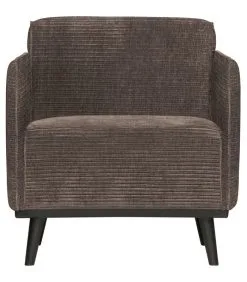 BePureHome Statement Fauteuil Met Arm - Ribstof - Taupe - 77x72x93