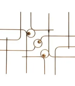 BePureHome Symphony Wanddeco - Metaal - Antique Brass - 70x140x3