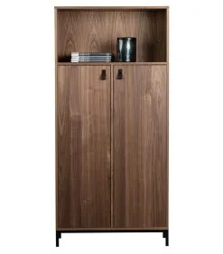 VTwonen Bookazine Boekenkast - Noten - Bruin - 173x81x35 -Meubilair Geschäft c3656ead01594846b9e5a1a075ec9606