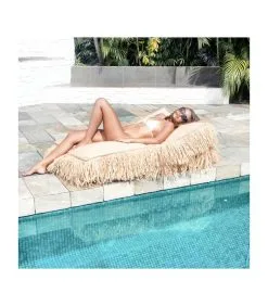 MX HOME Buitenligstoel Met Raffia-effect En Franjes -Meubilair Geschäft c36e6ecd949d44cfa0380cced084d342