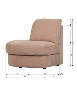 VTwonen Family 1-Zits Element Ronde Hoek Links - Roze - 85x93x98 9 VTwonen Family 1-Zits Element Ronde Hoek Links - Roze - 85x93x98 -Meubilair Geschäft c4b7c29c866f44f380bdc6b45cde6a84