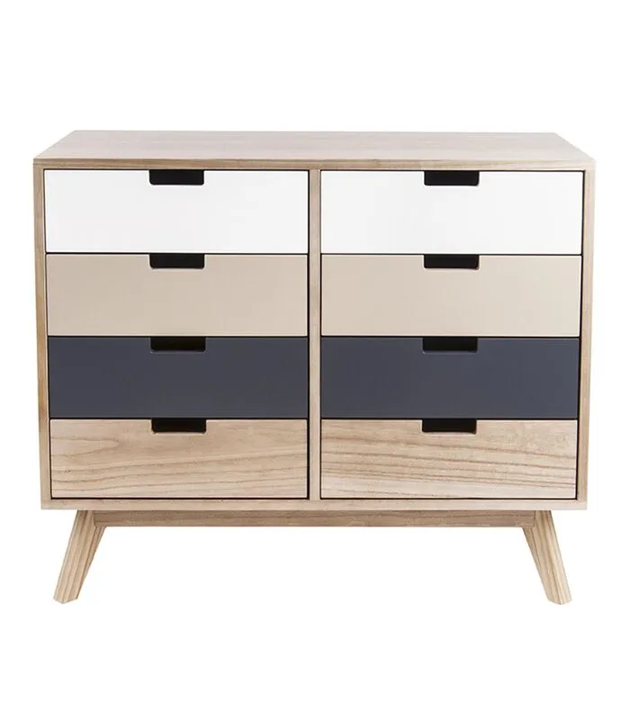 Leitmotiv Ladekast Snap Wood - Met 8 Lades - 78,5x36x65cm 3 Leitmotiv Ladekast Snap Wood - Met 8 Lades - 78,5x36x65cm