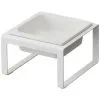 Yamazaki Pet Food Bowl Stand Single - Tower - White