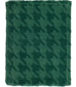 Mistral Home Plaid Polyester Flannel Shaved Pied De Poule