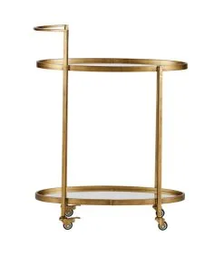 BePureHome Push Trolley - Metaal - Antique Brass - 86x67x35