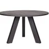 WOOOD Eettafel Rhonda - Eiken - Blacknight - 77x129x129 -Meubilair Geschäft c69d69deabc84734a901186996c1b643