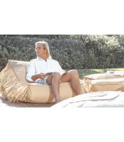 MX HOME Buitenligstoel Met Raffia-effect En Franjes -Meubilair Geschäft c71fcedd31bf491eb8b7ff5968251ad7