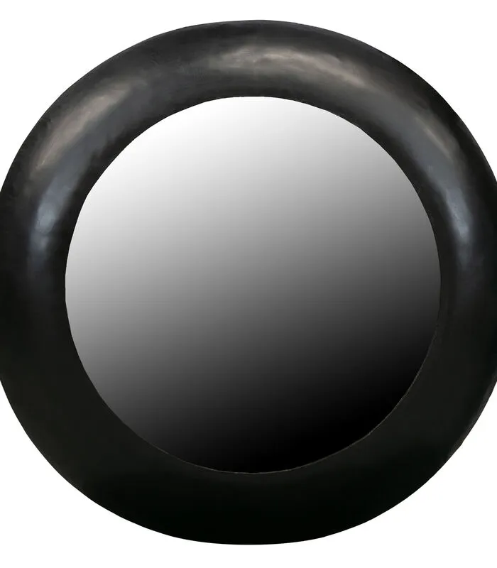 WOOOD Exclusive Exclusive Wolf Spiegel - Metaal - Zwart - 75x75x7 3 WOOOD Exclusive Exclusive Wolf Spiegel - Metaal - Zwart - 75x75x7