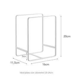 Yamazaki Dish Organizer - Tower - White -Meubilair Geschäft c822763d7f2d4bf385d2488463843a0e