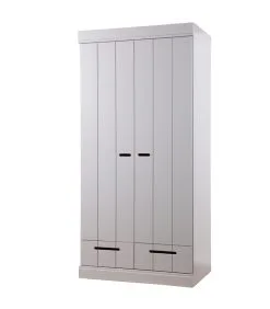 WOOOD Connect Kast 2-Deurs Met Lade - Grenen - Betongrijs - 195x94x53 7 WOOOD Connect Kast 2-Deurs Met Lade - Grenen - Betongrijs - 195x94x53 -Meubilair Geschäft c90b0f6d063143da86c28ffde8dce4af