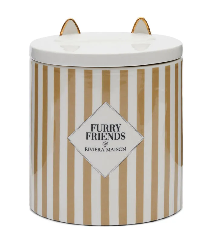 Rivièra Maison Voorraadpot Furry Friends Cat Wit 3 Rivièra Maison Voorraadpot Furry Friends Cat Wit