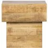 BASICLABEL Balk Too Salontafel - Hout - Naturel - 50x50x35