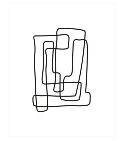 WOOOD Exclusive Exclusive Lines Poster - Papier - 45,5x65,5