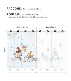 Lilipinso GENTLE FRIENDS Behang Wanddecoratie - Dieren En Ballonnen -Meubilair Geschäft cacdb046d14d4190a1b6a70be93a4a45