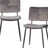 WOOOD Kaat Eetkamerstoel - Velvet - Antraciet - Set Van 2 -Meubilair Geschäft cb0ca14741f64bd381cf5627f9dcab14