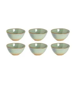 Palmer Schaal Dublin 15 Cm 75 Cl Groen Stoneware 6 Stuk(s)