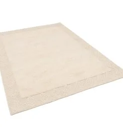 Pergamon Natuurtapijt Vloerkleed Shaggy Wol Linea Border -Meubilair Geschäft cdf6c11340714c64977fbe77359ff419