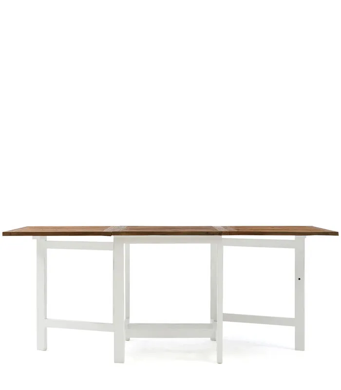 Rivièra Maison Riviera Maison Eettafel Uitschuifbaar - Wooster Street Dining Table Extendable - 80x70/200 Cm - Wit 3 Rivièra Maison Riviera Maison Eettafel Uitschuifbaar - Wooster Street Dining Table Extendable - 80x70/200 Cm - Wit