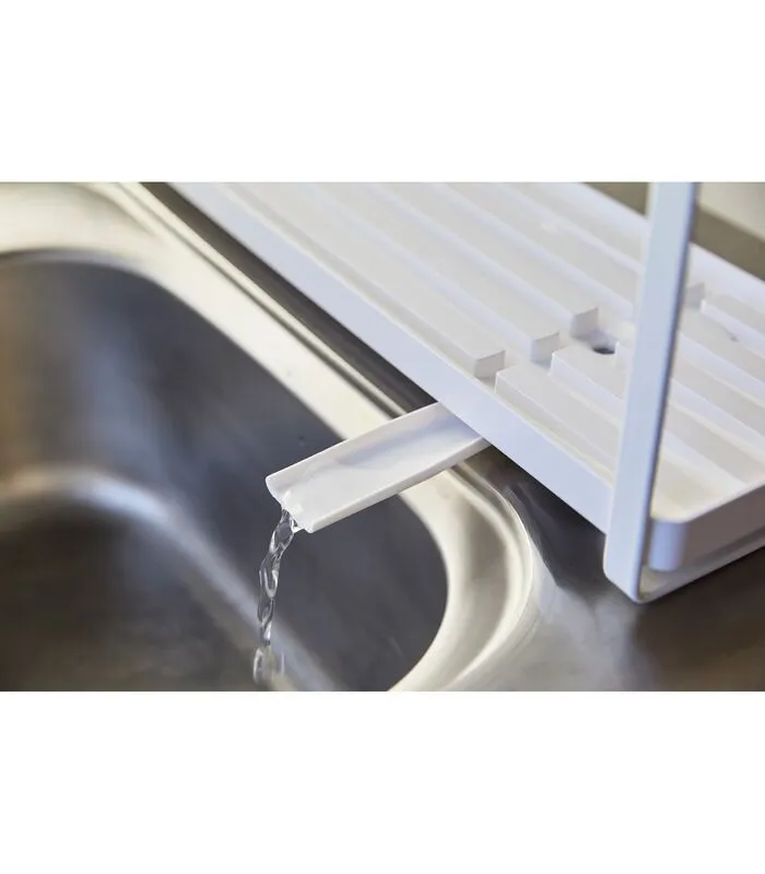 Yamazaki Wire Dish Drainer Slim - Tower - White 6 Yamazaki Wire Dish Drainer Slim - Tower - White - Image 4