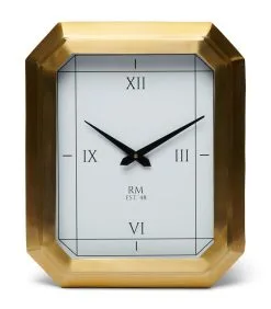 Rivièra Maison Wandklok, Keukenklok, Romeinse Cijfers - Lizzy - Goud -