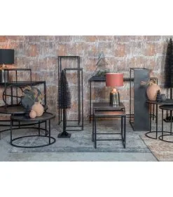 Light & Living Bijzettafel Banos - Antiek Lood - 44.5x44.5x50.5cm -Meubilair Geschäft cf018408eef840c8ba1d0ad95c883805