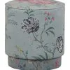 Pip Studio Poef Fleur Grandeur Medium - Groen - 45x40x40
