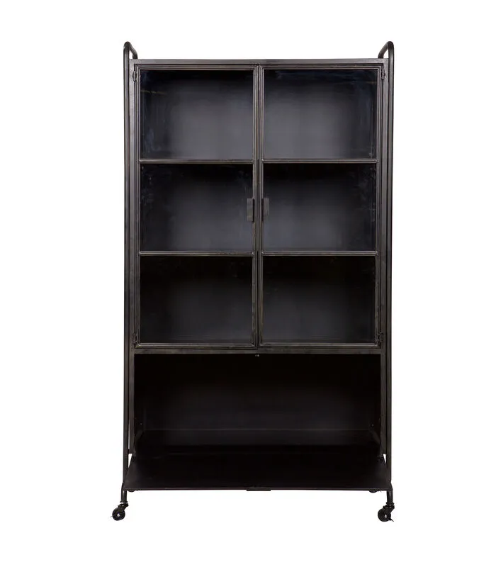 BePureHome Steel Storage Vitrinekast - Metaal - Zwart - 183x105x40 5 BePureHome Steel Storage Vitrinekast - Metaal - Zwart - 183x105x40 - Image 3