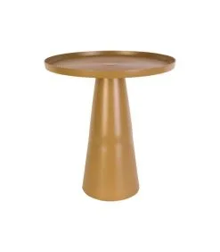 Leitmotiv Bijzettafel Force - Medium - Aluminium Mosterdgeel - Ø40x43cm