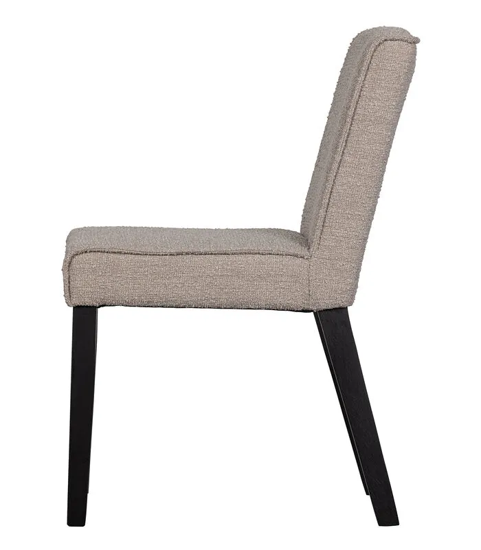 WOOOD Tessel Eetkamerstoel - Bouclé - Zand - Set Van 2 6 WOOOD Tessel Eetkamerstoel - Bouclé - Zand - Set Van 2 - Image 4