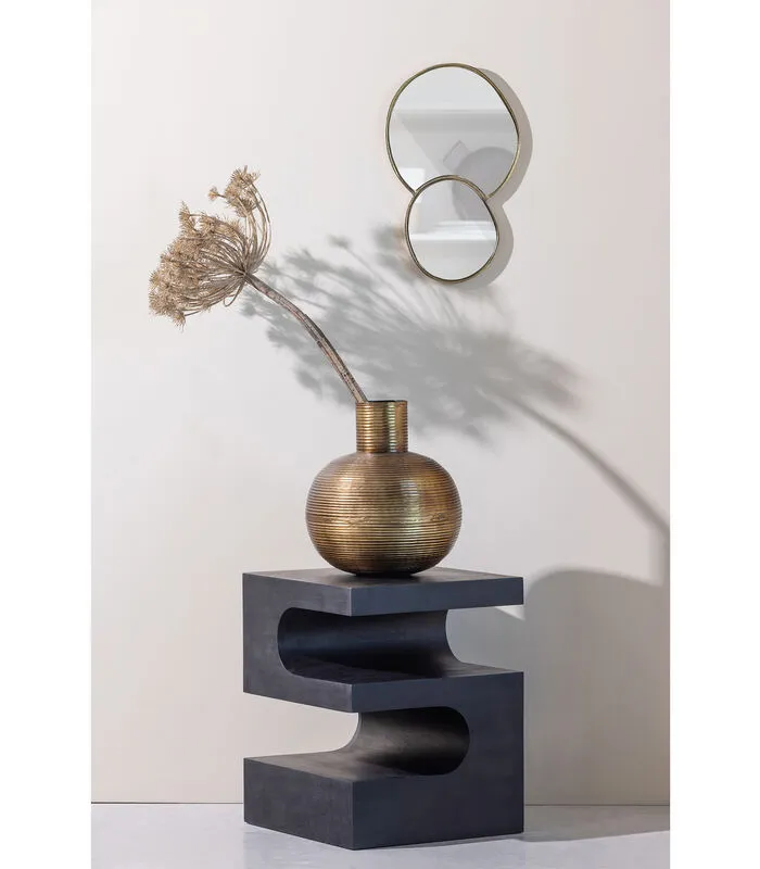 WOOOD Exclusive Shay Dubbele Spiegel - Aluminium - Goud - 28x45x1 5 WOOOD Exclusive Shay Dubbele Spiegel - Aluminium - Goud - 28x45x1 - Image 3