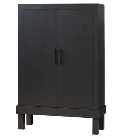 BASICLABEL Bonk Dichte Kast - Grenen - Zwart - 160x103x37 -Meubilair Geschäft d2565471a2e74c0f877f5f1f44a7c116