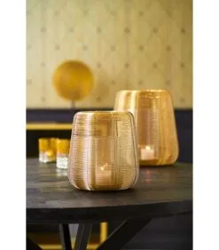 Light & Living Windlicht Adeta - Goud - Ø22,5cm -Meubilair Geschäft d34e6ffac9594dce98ed67388bdf683d