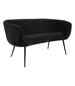 Leitmotiv Bank Majestic - Zwart - 142x72x77,5cm -Meubilair Geschäft d35e99a350794d8b95ae5a18d2a3d775