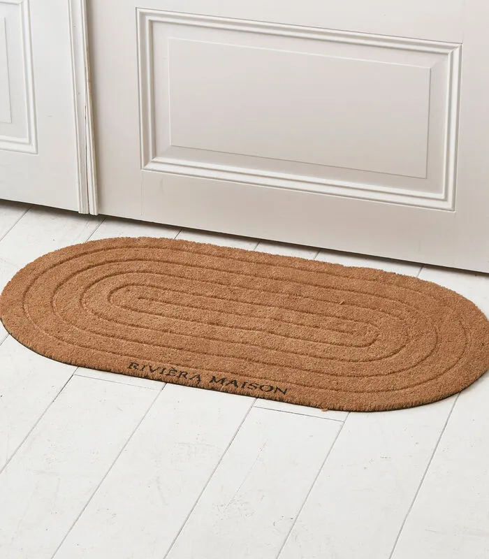 Rivièra Maison Deurmat Binnen, Kokos Droogloopmat - Oval - Bruin 4 Rivièra Maison Deurmat Binnen, Kokos Droogloopmat - Oval - Bruin - Image 2