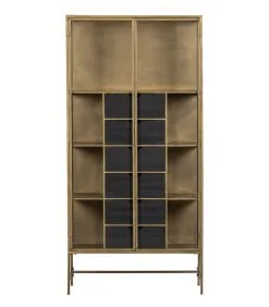 WOOOD Exclusive Exclusive Kayaz Vitrinekast - Metaal - Brass - 187x90x40 9 WOOOD Exclusive Exclusive Kayaz Vitrinekast - Metaal - Brass - 187x90x40 -Meubilair Geschäft d49bf887b9994280a8c1f21170ece9f0