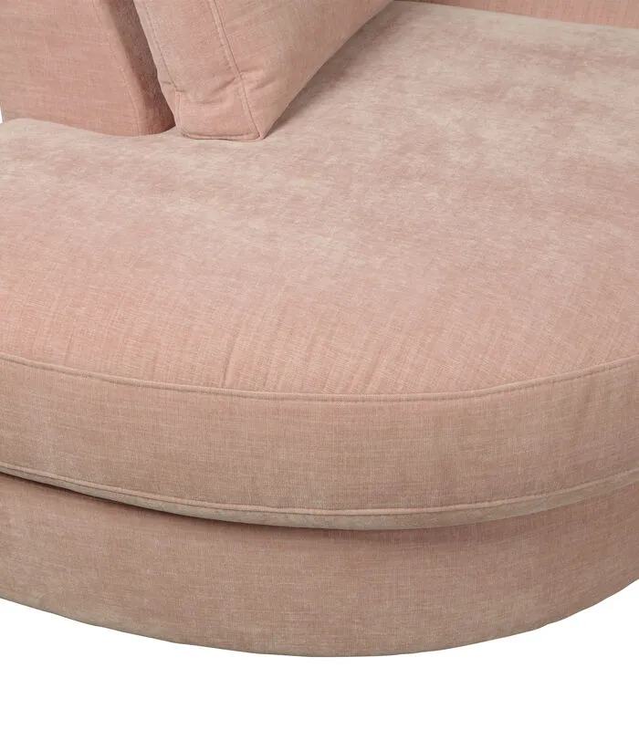 VTwonen Family 1-Zits Element Ronde Hoek Links - Roze - 85x93x98 4 VTwonen Family 1-Zits Element Ronde Hoek Links - Roze - 85x93x98 - Image 2