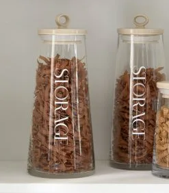 Rivièra Maison Voorraadpot Glas Met Beige Deksel - Loft - Transparant - Maat L 5 Rivièra Maison Voorraadpot Glas Met Beige Deksel - Loft - Transparant - Maat L -Meubilair Geschäft d559842985814866b61b439514f6ca59