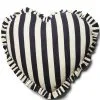Rivièra Maison Sierkussen Gestreept Hart, Binnenkussen - Summer Heart - Donkerblauw/White -Meubilair Geschäft d55ac1911d2247aab43ded8a3205e248