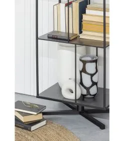 WOOOD Exclusive Exclusive Jiske Boekenkast - Metaal - Zwart - 184x50x35 -Meubilair Geschäft d627df7137444635a56dd4fd316b3c3a