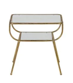 BePureHome Amazing Bijzettafel - Metaal - Antique Brass - 47x47x40,5