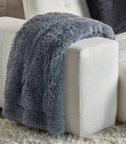 Rivièra Maison Plaid Fall Faux Fur Throw Blue 170x130 - Polyester - (LxBxH) 43.0x33.0x1.0 Cm -Meubilair Geschäft d69897a3e7694a6298295002a41528c3